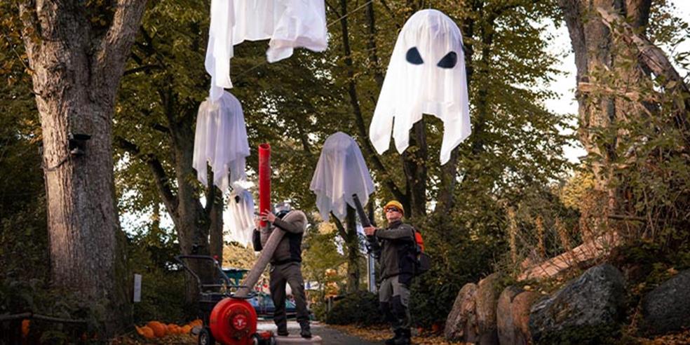 Halloween-spøgelser i Aalborg Zoo